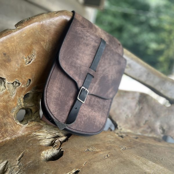 Custom Leather Saddle Bag