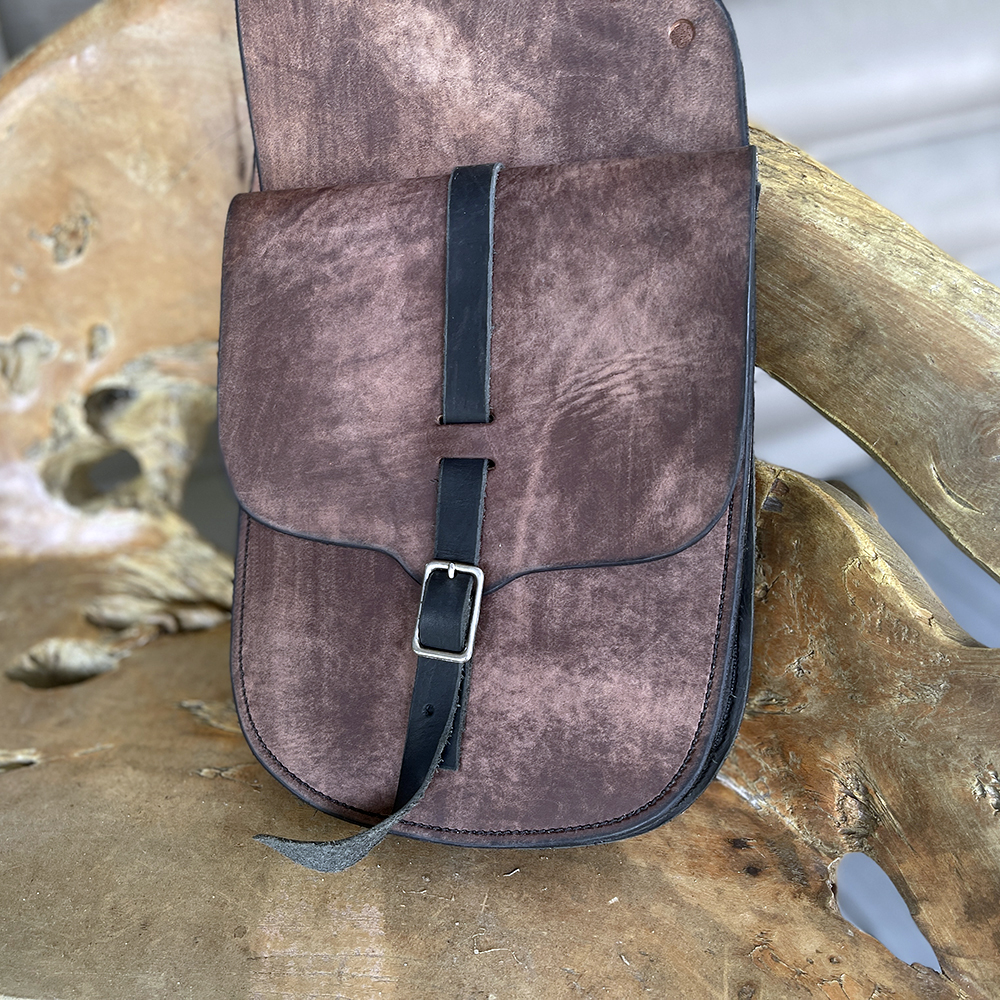 CustomAcces Sant Louis (With Metallic Plate) Left Saddle Bag incl. Support  Black - Price Match Guarantee