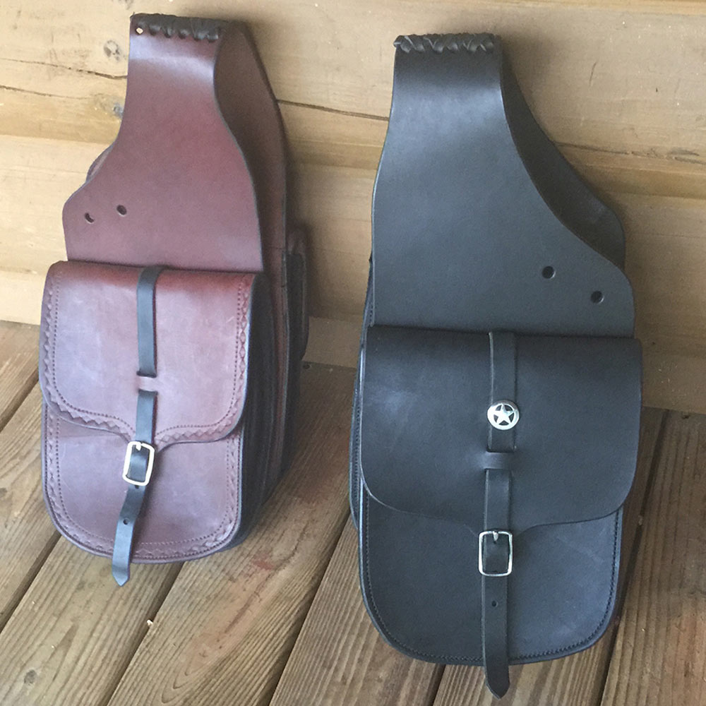 Brown Horse Leather Saddle Bag